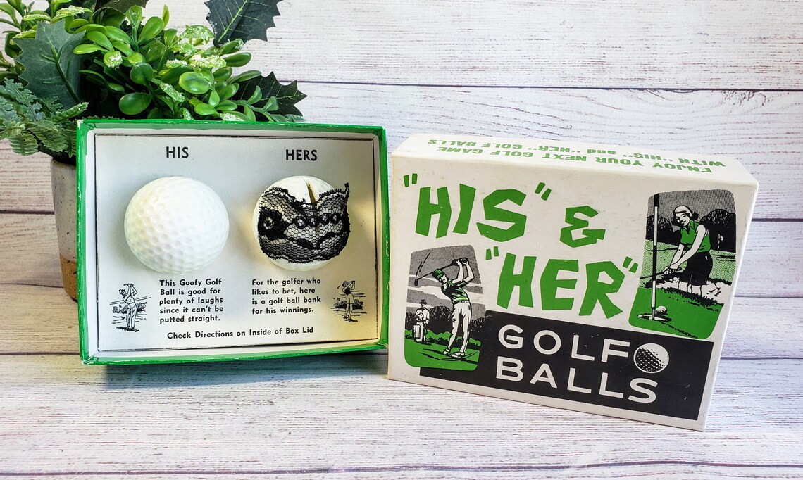 Vintage Gag Gift for Golfer His & Her Golf Balls Novelty Etsy