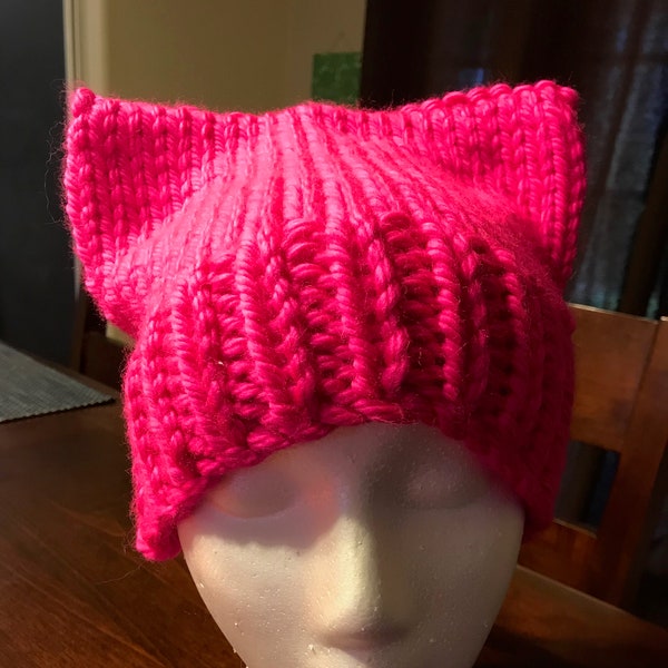 Pink Knitted PussyHat - various shades of pink