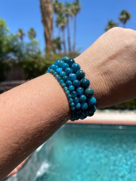 Apatite cheap stone bracelet