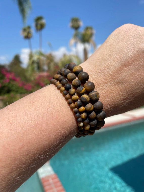 Tiger's Eye Beaded Bracelet, S