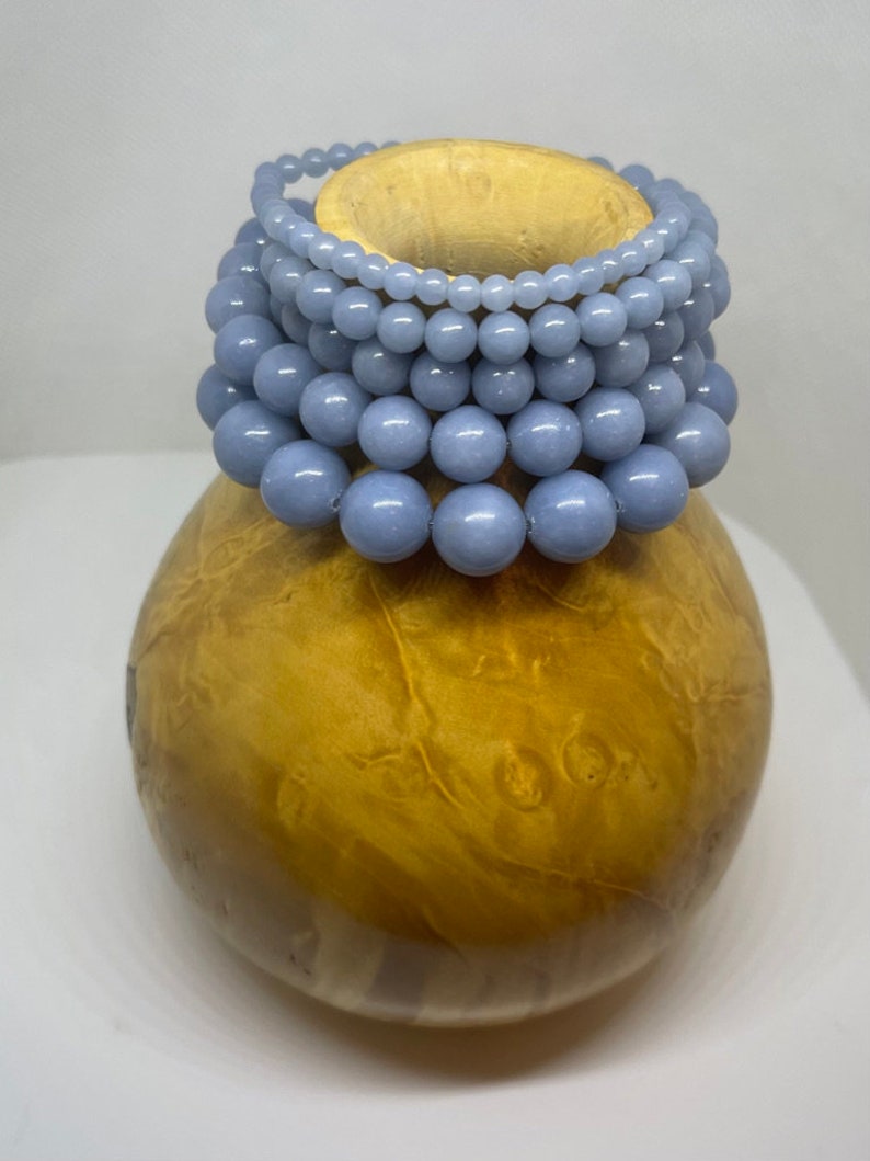 Perline Di Pietra Naturale Angele Verde Per Gioielli Che Fanno Perle - Foto 3