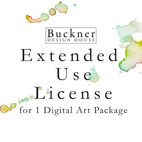 Extended Use License for 1 Digital Art Package from BDH. Extended License for Commercial Use. Commercial No Credit License.