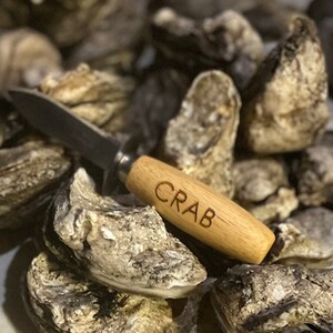 Engraved Oyster Shucker, Wooden Oyster Shucker, Engraved Oyster Knife, Personalized Oyster Shuckers