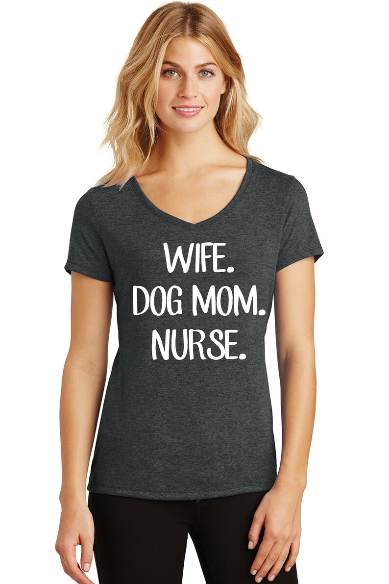 Download Wife Dog Mom Nurse Tank Wife Dog Mom Nurse V-neck Wife | Etsy