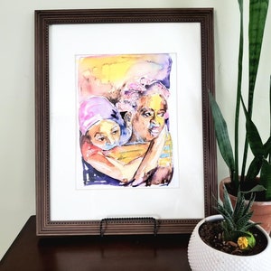 Me and Mama African American Print for Home Decor