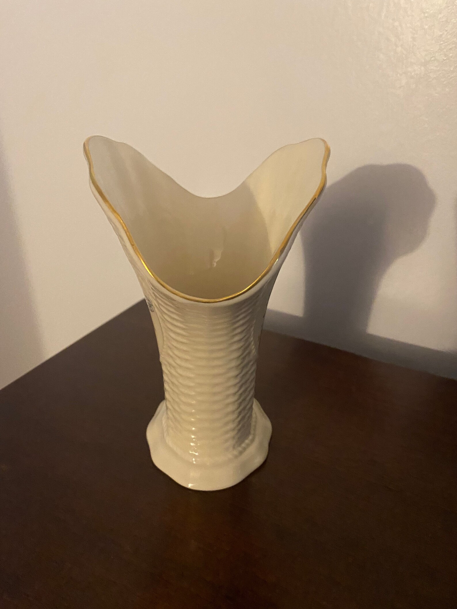 Lenox Flower Vase Design Porcelain Gold Trim 6 1/2 Tall Etsy