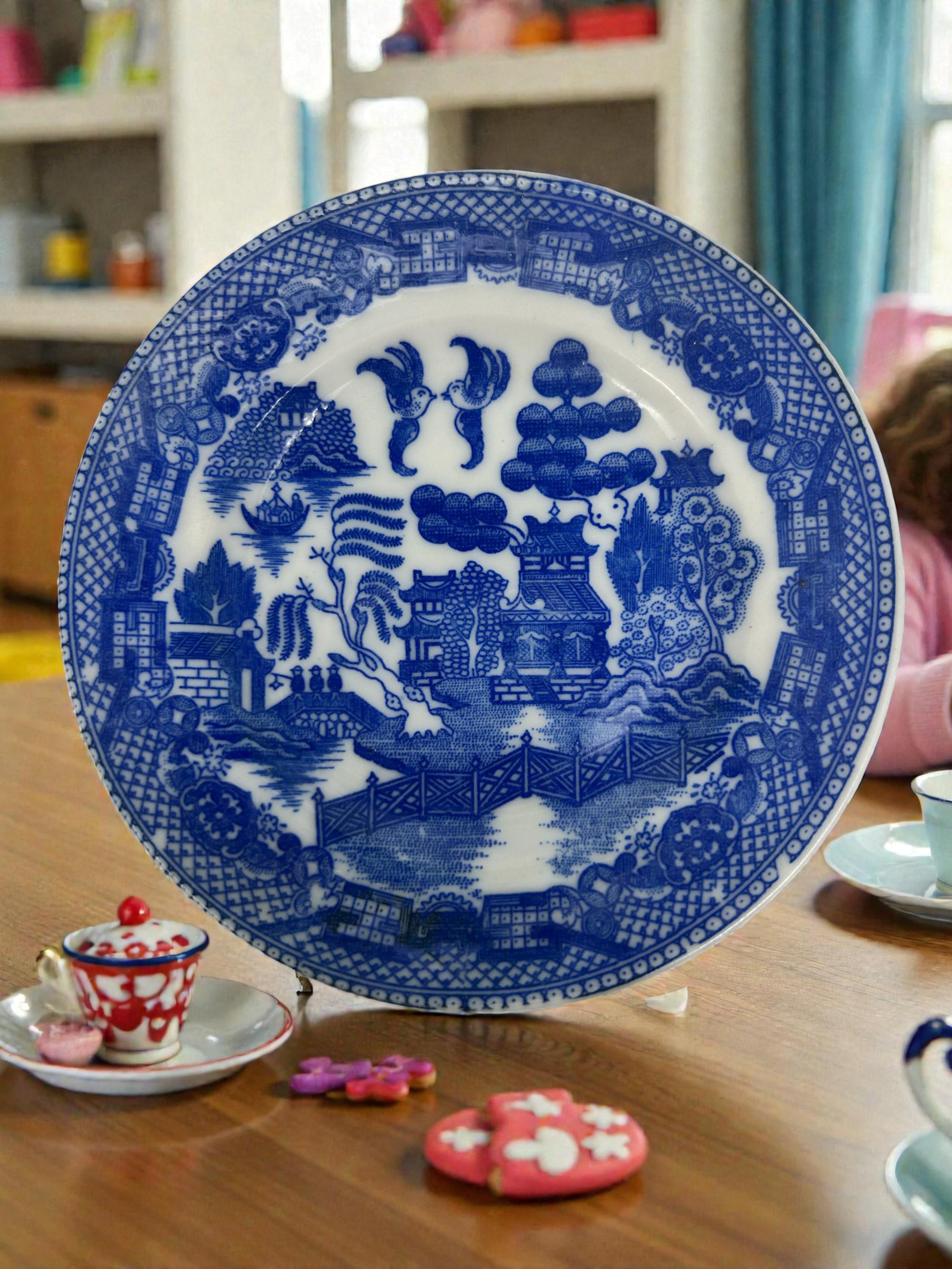 Blue willow childs tea set - Etsy 日本
