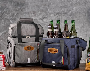 Personalized Groomsmen Gift Backpack, Insulated Cooler Beer Bag, Hiking Cooler Backpack, Father's Day Gift for Him, Best Man Christmas Gifts