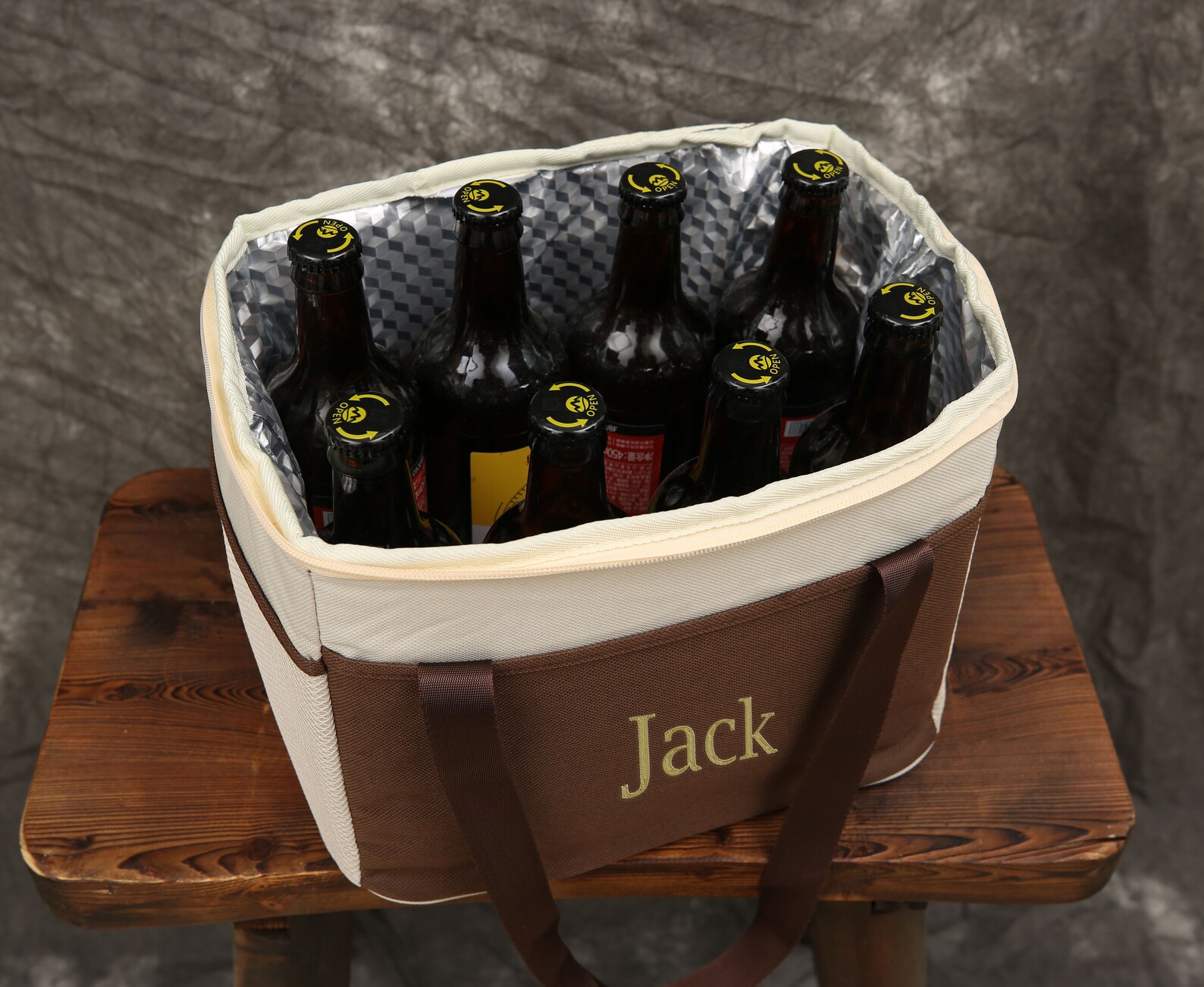 Personalized Groomsmen Gift Beer Cooler Bag Black Cooler Etsy