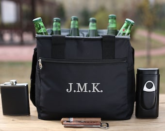 Groomsmen Gifts, Groomsmen Cooler Bag, Personalized Cooler, Gift for Groom, Gift for Men, Groomsmen Beer Cooler Bag, Custom Gift for Men