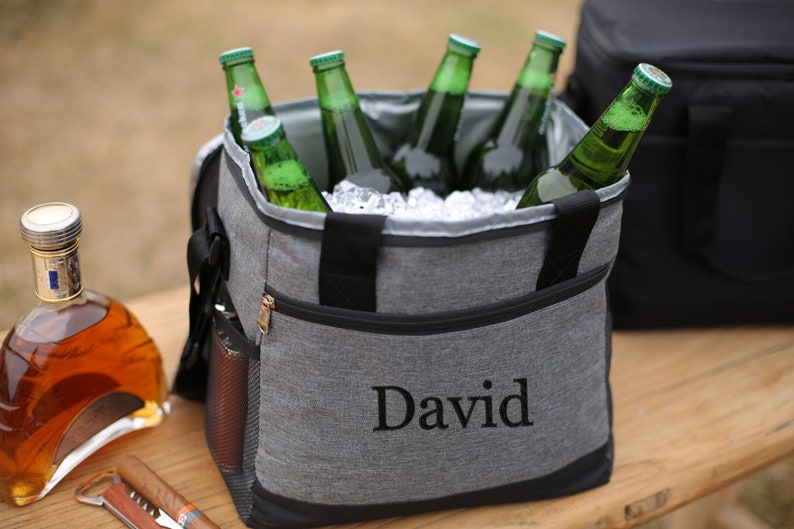 Groomsmen Gifts Personalized Beer Cooler Bag Insulated Beer Etsy