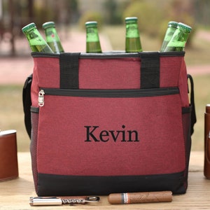 Groomsmen Gift, Personalized Cooler Bag, Monogrammed Insulated Cooler Bag, Custom Bridesmaid Cooler Bag, Golf Cooler, Lunch Cooler Bag