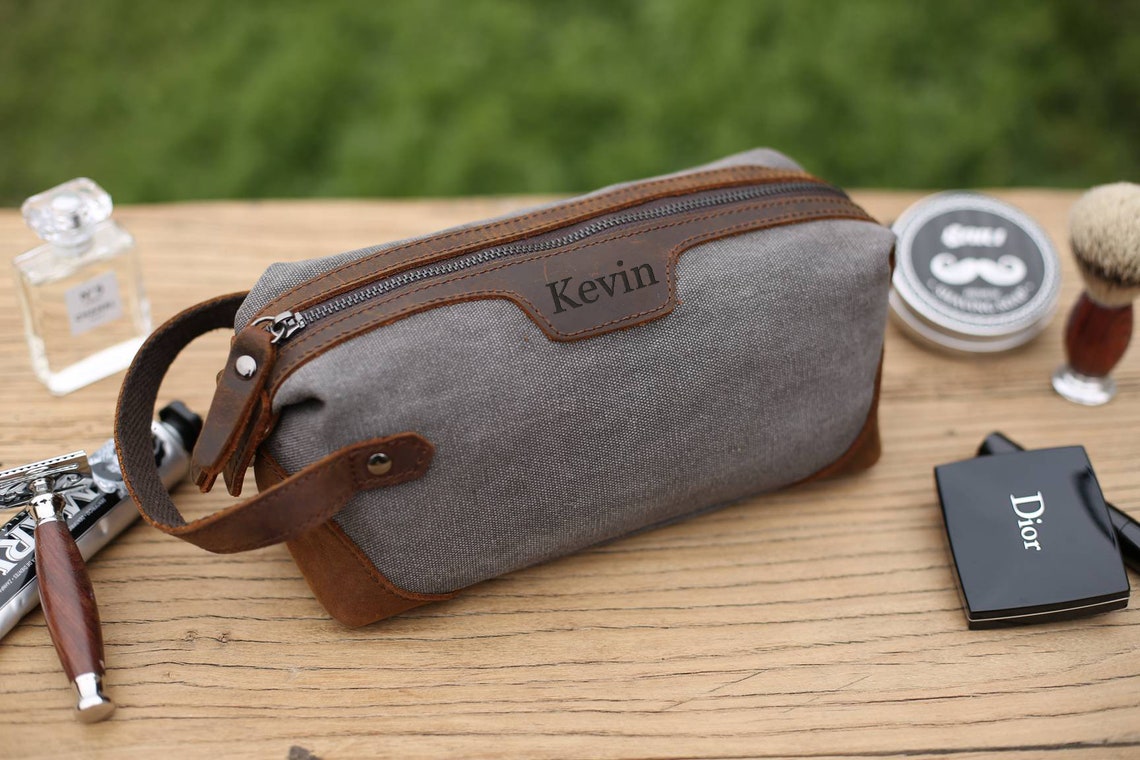 Groomsmen Gift Personalized Toiletry Bag With Monogram - Etsy