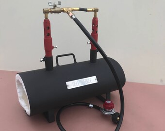 Double Burner Propane Forge Knife Making Blacksmith Gas Forge Farriers Furnace Regulator U.S.A
