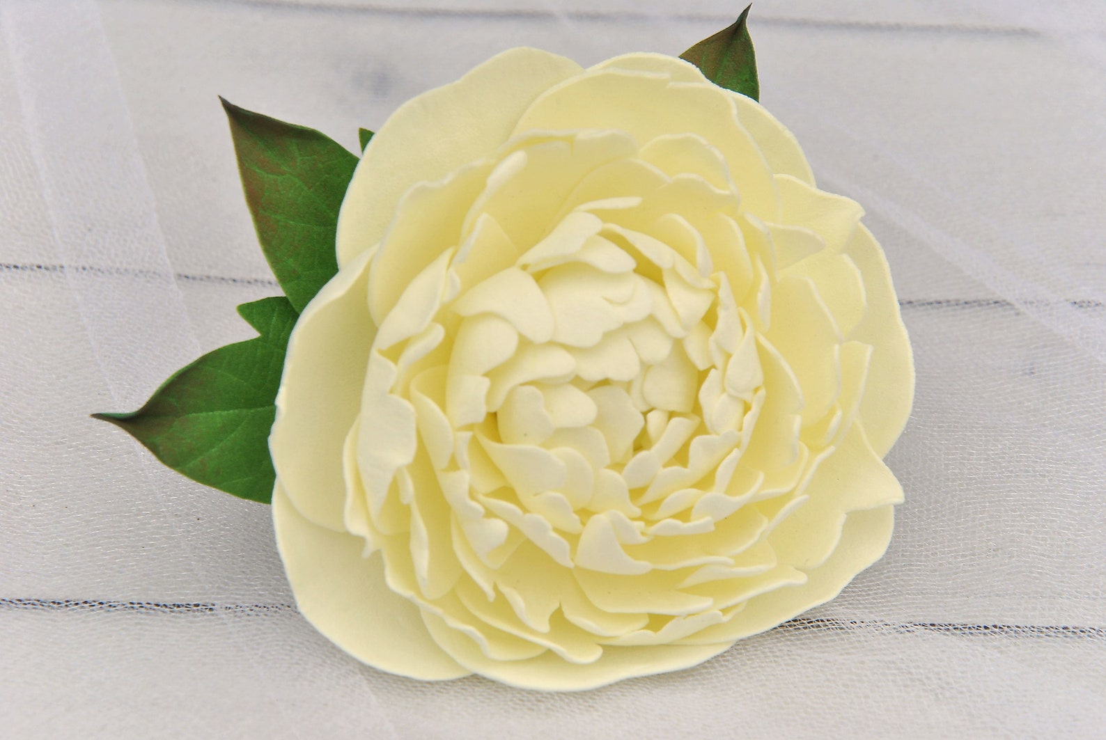 Peony Hair Clips for Bride Wedding Flower Hair Clip Real Touch Etsy