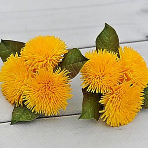 Dandelion hair clip Baby girl dandelion hair ties Toddler hair clip Spring floral hair accessory for girls