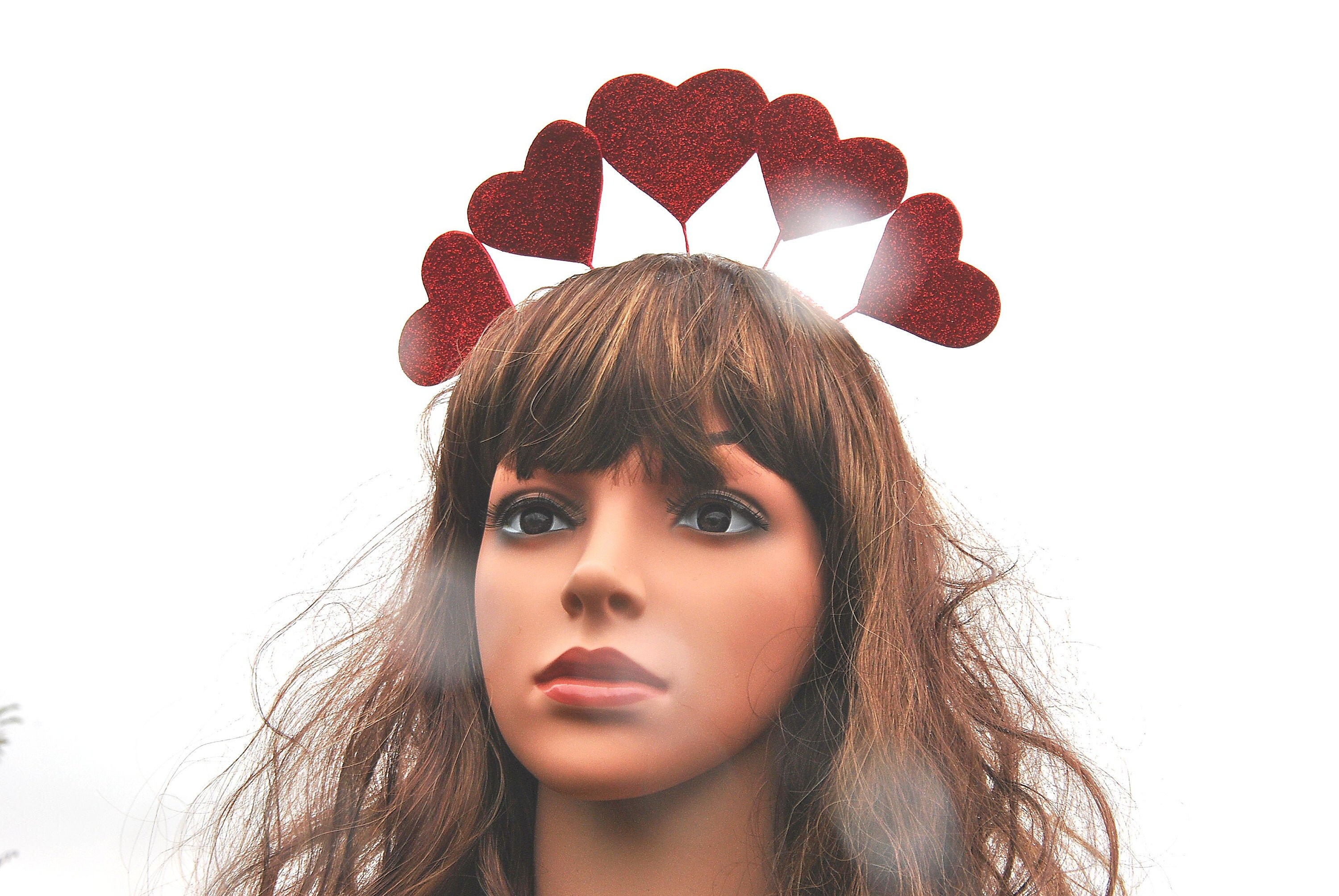 Queen of hearts crown Valentines headpiece red harts headdress Queen …