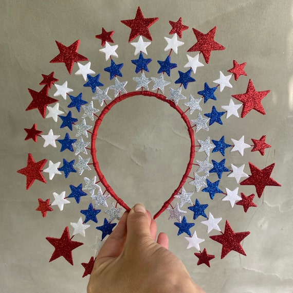 CROWNED BEAUTY Patrioten-Flagge 4. Juli, 71x102 Cm, Doppelseitig | USA Unabhängigkeitstag Dekoration, Jute-Optik