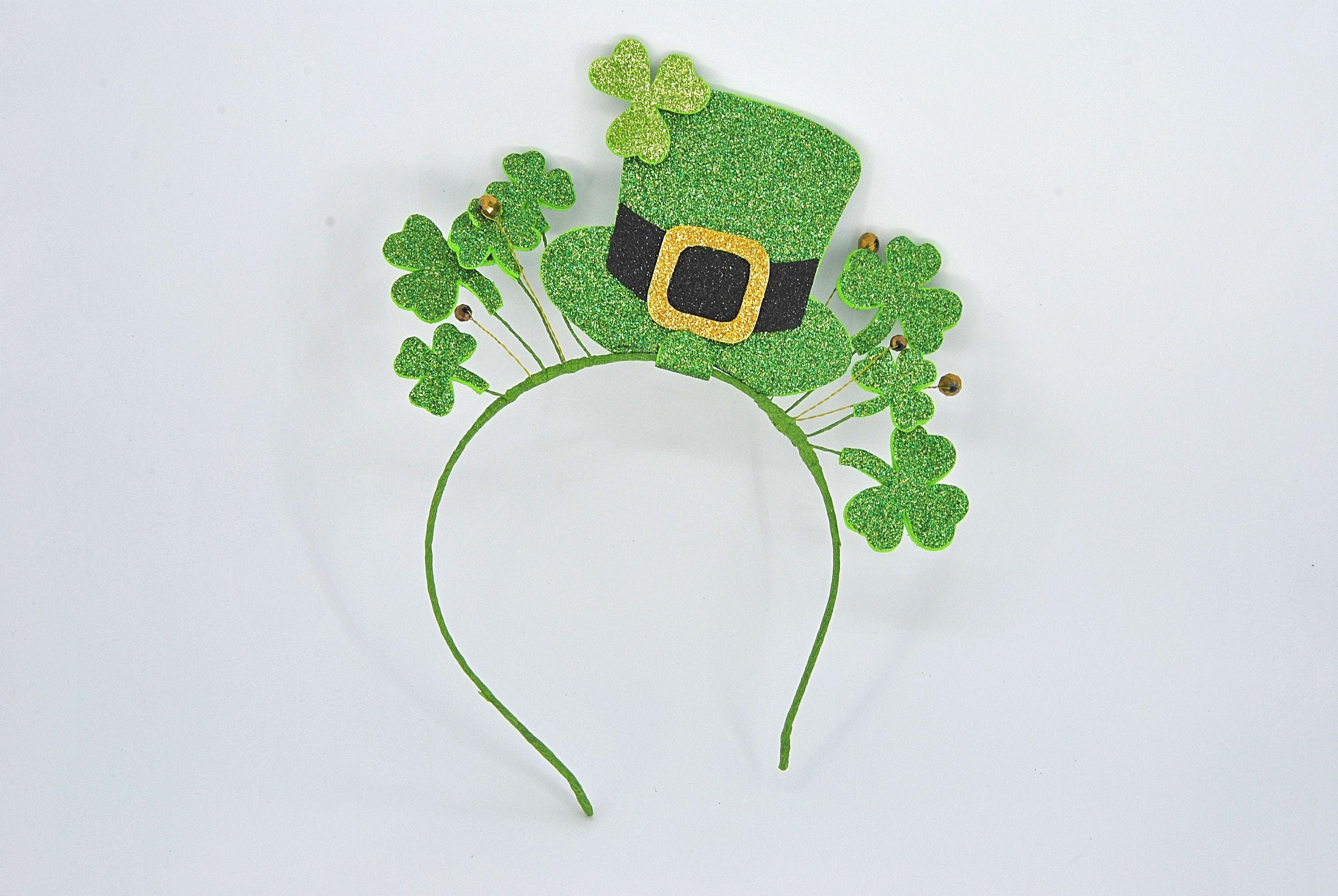 St Patricks Day Flag Bopper Headband Adult Green Orange White Red St Patricks Day Flag Bopper Headband Adult Green Orange White Red