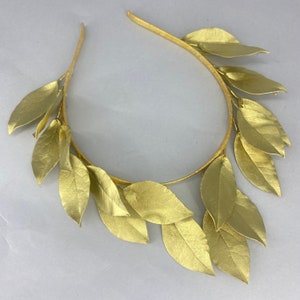Gold Laurel Leaf Crown Greek Goddess Headpiece Gold Leaf - Etsy