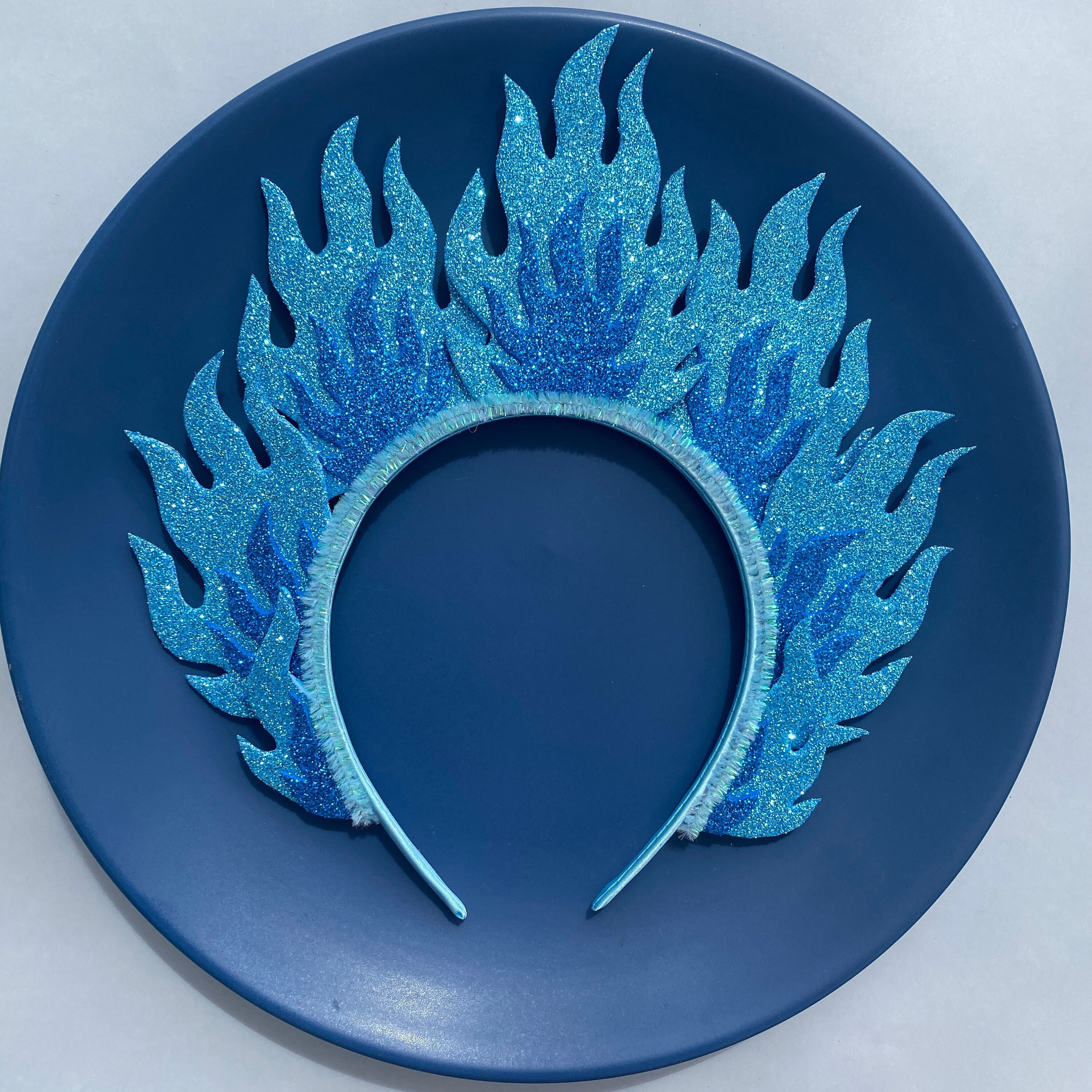Ocean Blue Silk Crown Patch, Compression Patch, 360 Waves