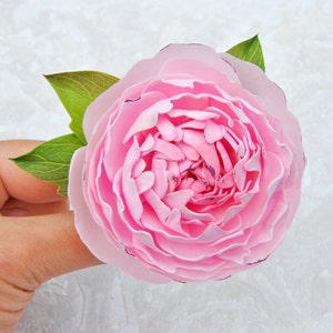 Peony wedding flower hair clip Bridal hair piece pink peony Wedding flower hair pins Light pink peony hair flower