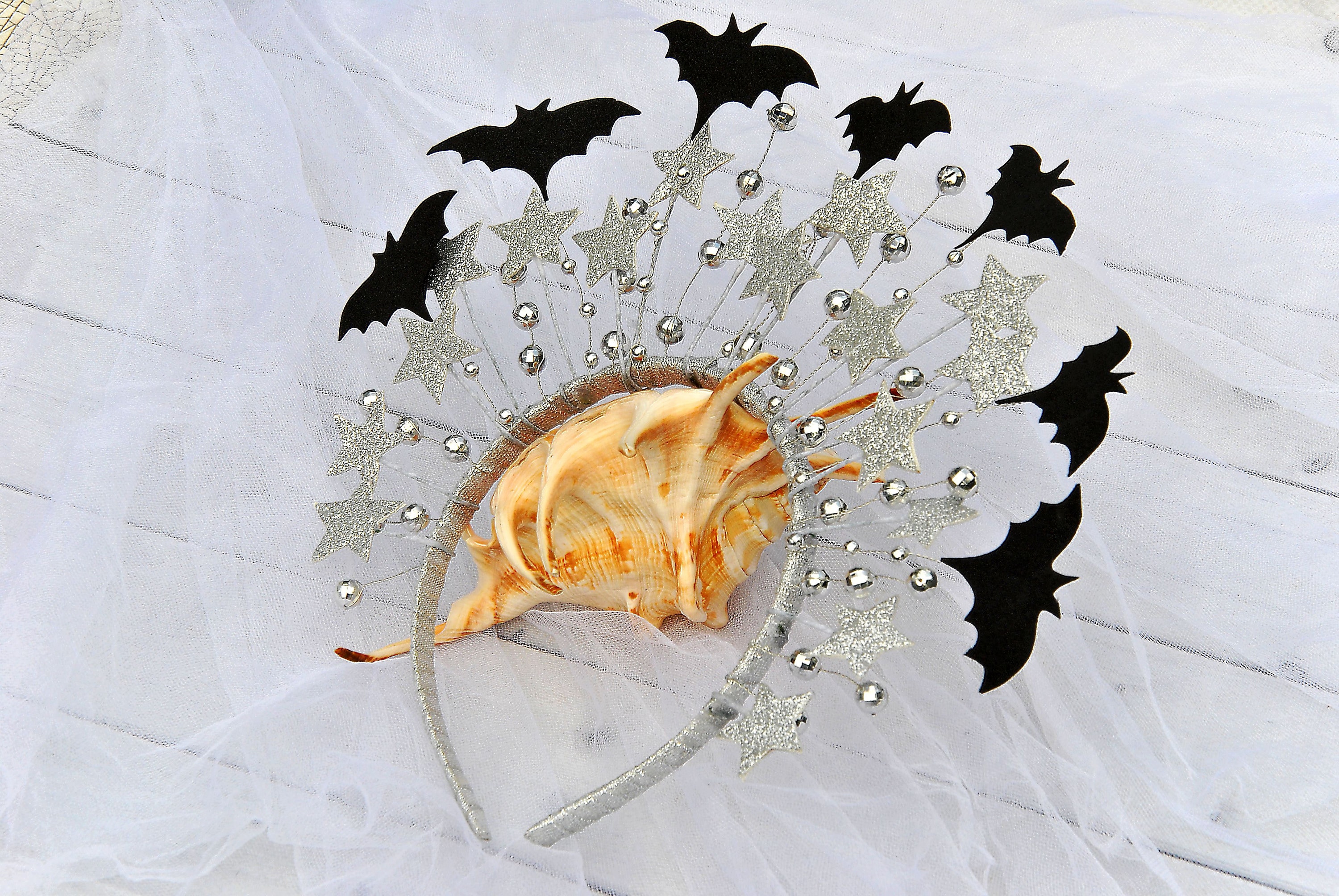 WHAVEL Halloween Stirnbänder Set – 2 Stück Mit Fledermausflügeln & Kürbis, Glitzernd & Dehnbar Für Damen