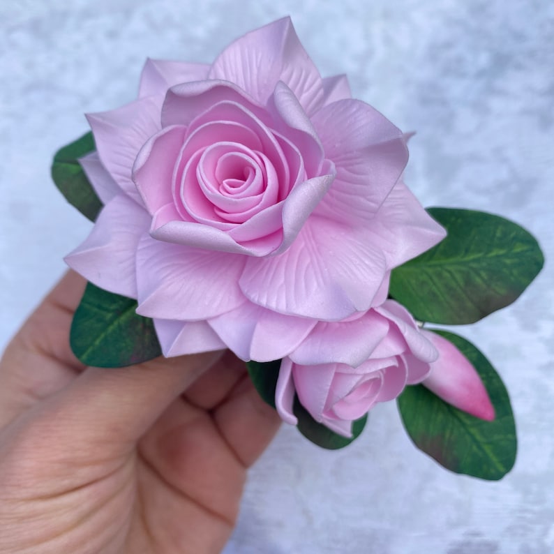 Gardenia Flower Hair Clip White Bridal Hair Piece Etsy