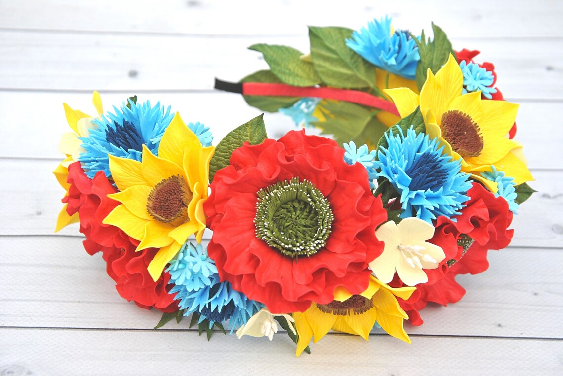 ukrainian flower headpiece