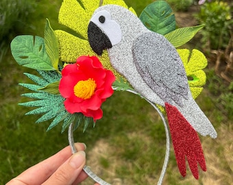 Tropical Birds Handmade Turban Headband Birds Twisted Headband - Etsy main image 4