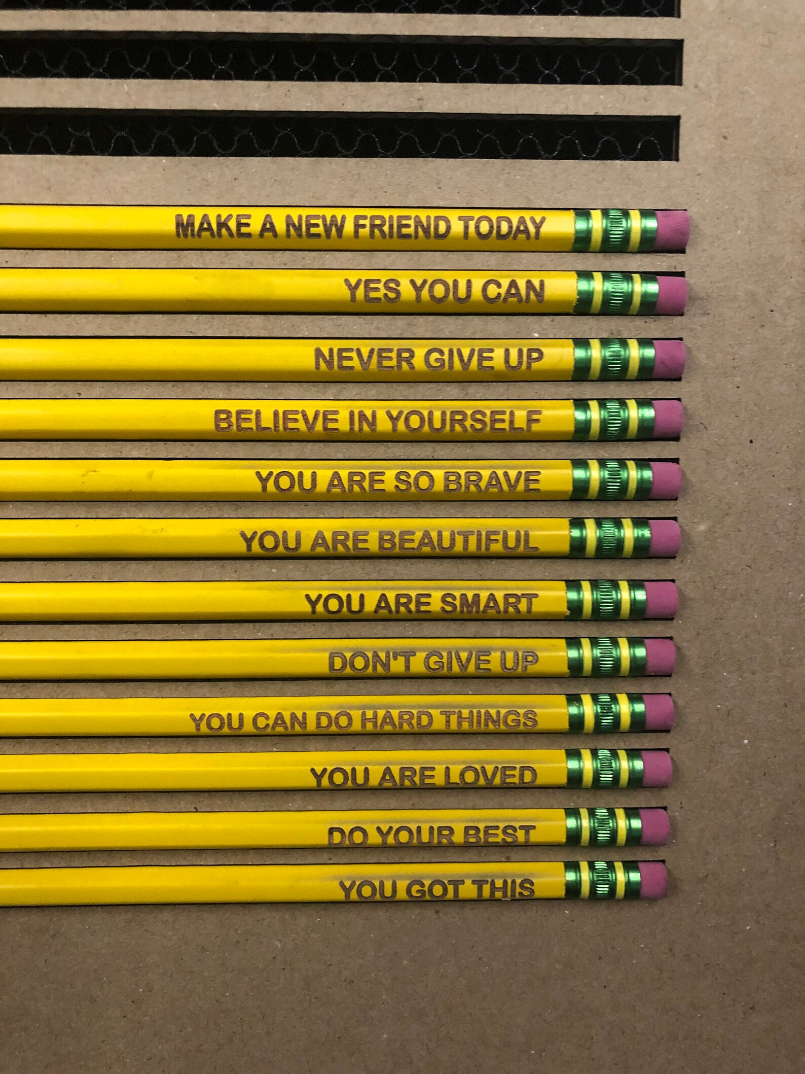 Motivational Pencils Back to School School Supplies Pencils Etsy