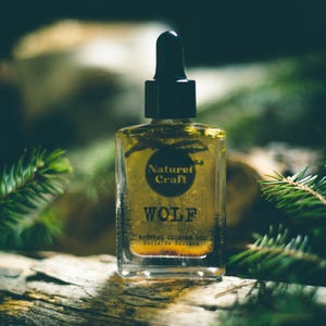 WOLF natural botanical cologne oil | Dragon’s Blood Resin, Cassia, Patchouli, Bergamot | Wildwoods Collection