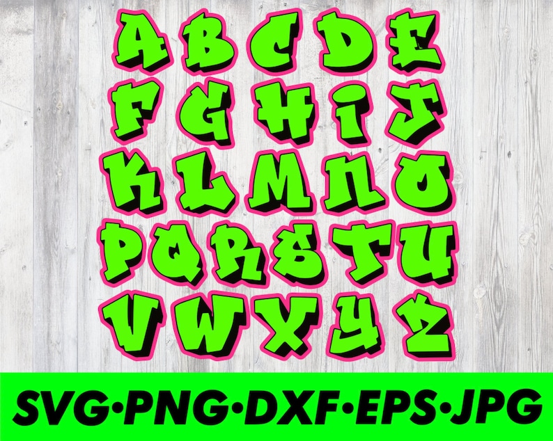 Fresh Prince Font Style Graffiti Cut File SVG / EPS / | Etsy