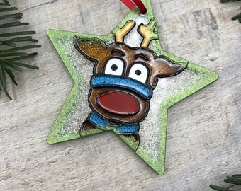 Rudolph Christmas Star Decoration