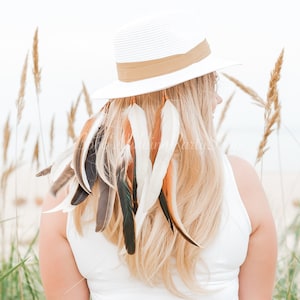 Boho Feathers headpiece, Wedding veil, Boho Hairpiece, Bohemian veil, Bridal accessory, Headband, White Feathers veil, Bohemian headpiece