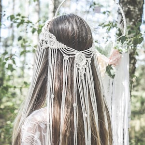 Macrame Veil Macrame Wedding Veil Boho Veil Macrame - Etsy