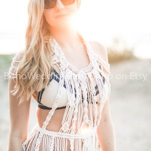 Macrame Dress, Festival dress, Boho macrame dress, Bohemian dress, Boho Beach dress, Macrame clothing, Festival outfit, Coachella dress