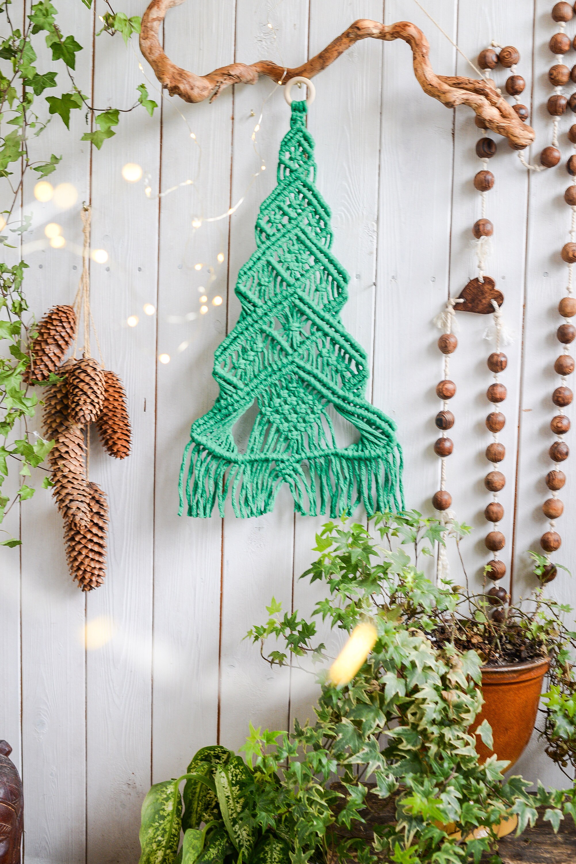 Macrame christmas tree deals