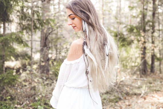 Clip-In Feather Extensions  Feathered hairstyles, Long hair styles, Hair  inspiration