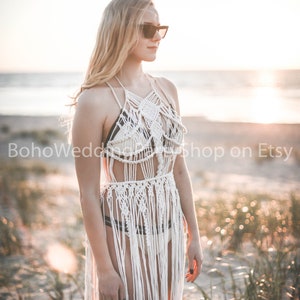 Macrame Dress, Festival dress, Boho macrame dress, Bohemian dress, Boho Beach dress, Macrame clothing, Festival outfit, Coachella dress
