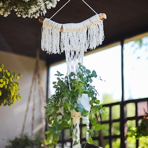 Extra Long Macrame plant hanger, Patio decor, Indoor plant hanger, Macrame  hanger, Long Plant Hanger, Macrame plant holder, Hanging plant