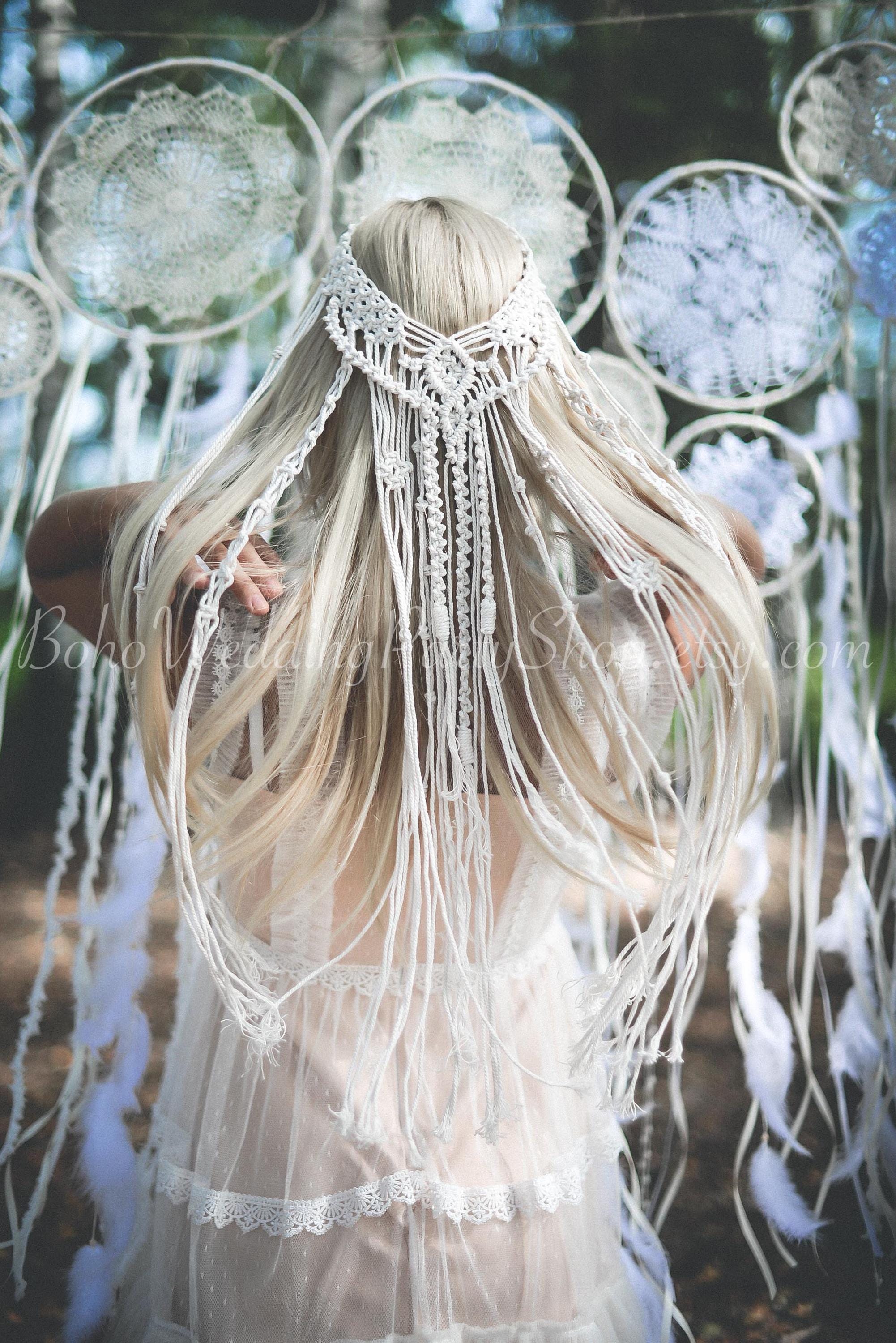Macrame Wedding Veil Macrame Wedding Veil