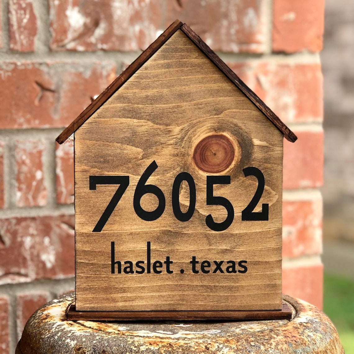 Mini House Zip Code Standing Sign | Etsy