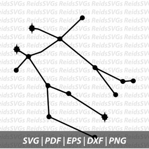 Tweelingen sterrenbeeld SVG | Cricut | silhouet | Snijmachines
