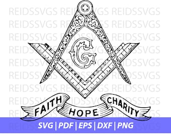 Square and Compass SVG for cutting machines | Cricut | Silhouette