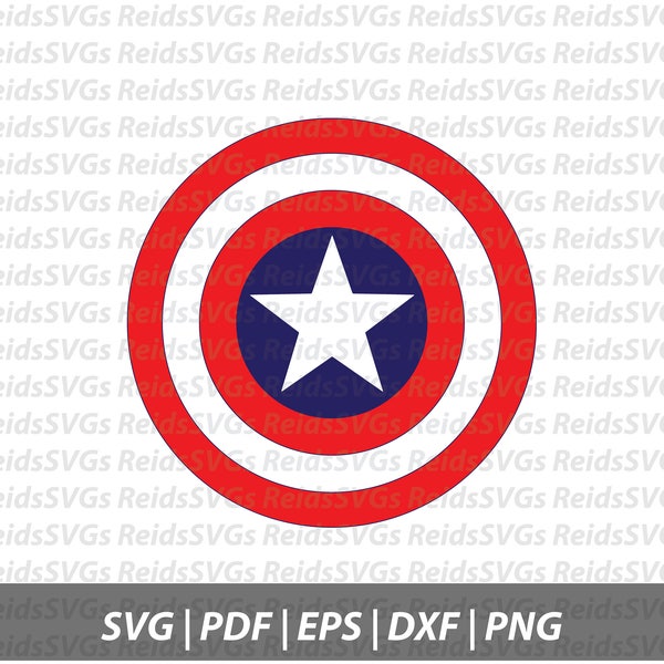 Captain America Shield SVG for cutting machines | Cricut | Silhouette