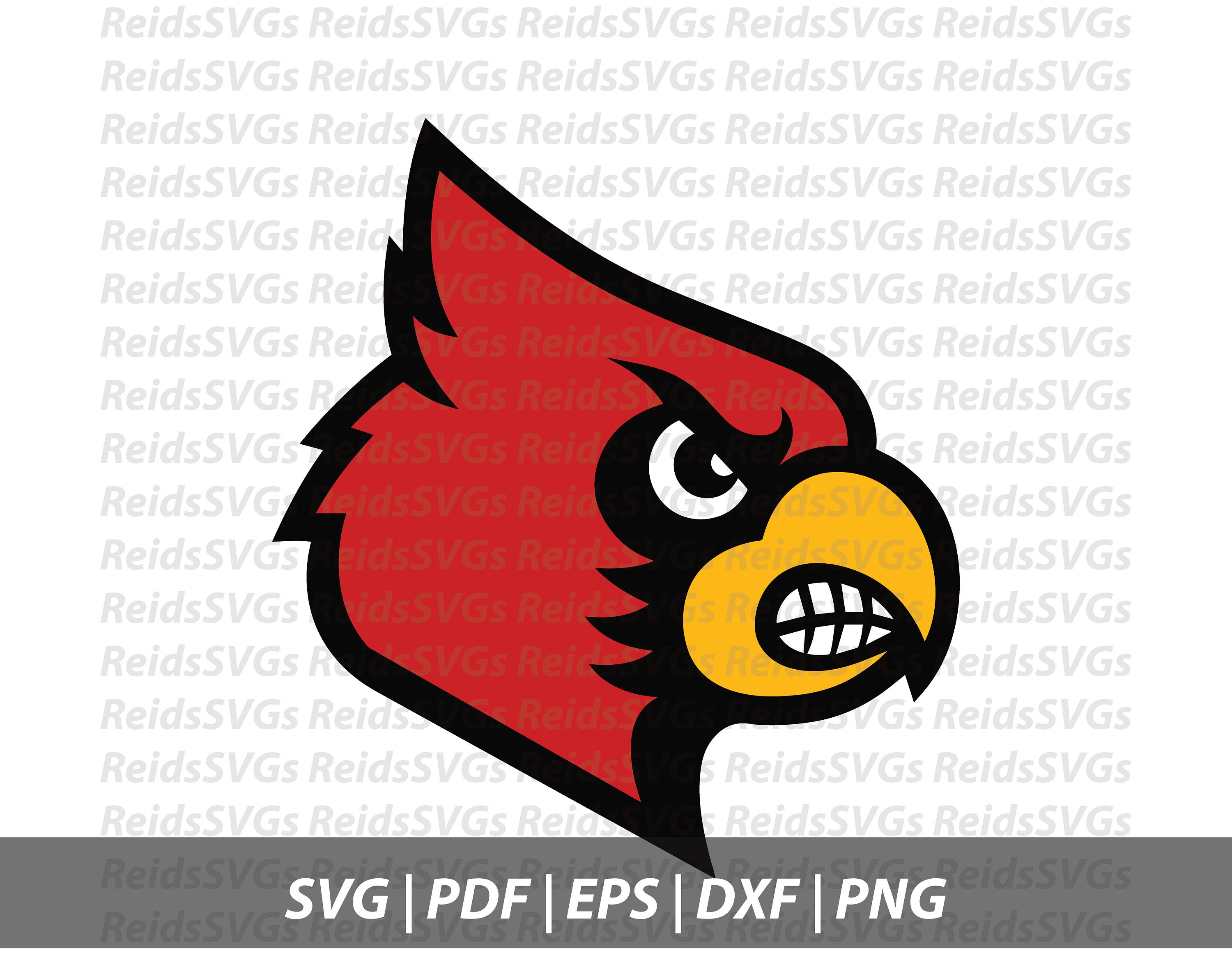 Printable Louisville Cardinal Logo Clipart