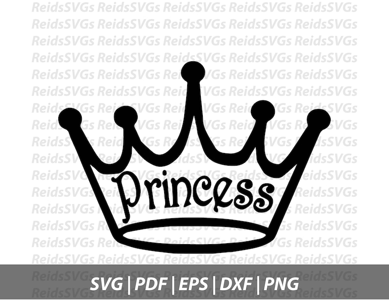 Download Princess Crown SVG Cricut Silhouette Cutting Machines | Etsy