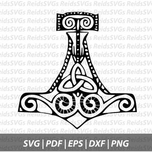 Mjolnir / Marteau de Thor SVG | Cricut | Silhouette | Machines de découpe
