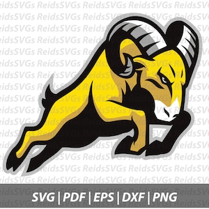 Ram SVG per macchine da taglio, File SVG, Clipart, Circut, File di taglio, DXF, Clipart, Download istantaneo